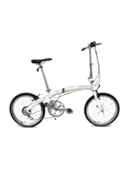 Sports: Dahon Mu P8 Folding Cloud White Folding Bike - Dahon