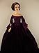 Stunning Gown in Purple with Velvet Skirt and Shimmery Bodice Made to Fit Barbie Doll