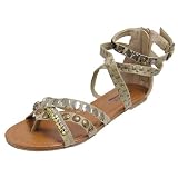 Glaze by Adi Metalic Accent Ankle Strap Sandals