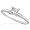 1/3carat Princess Cut Diamond Solitaire Ringin 14k White Gold (H-I/SI2-I1) - Size 5