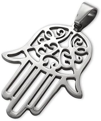 Stainless Steel Hamsa Hand Pendant Jewelry