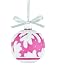 Wedgwood Pine Cone Ball, Christmas Ornament, Red