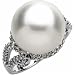 Lovely Pearl and Diamond Ring