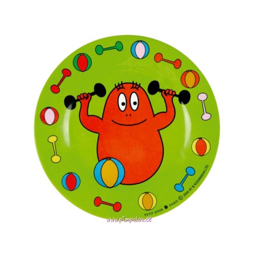 Assiette portrait Barbidur verte
