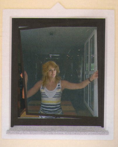 Insektenschutzfenster 130x150 braun Insektenschutzgitter mit Rahmen