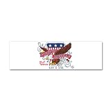 42 x 14 Wall Vinyl Sticker Forever American Free Spirit Eagle And US Flag