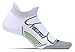 Feetures Elite Light Cushion No Show Tab White-Black