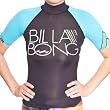 Billabong Super Mini Girl Rash Vest - Sea Blue
