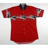 Bullrider and Barbed Wire Short Sleeve Shirt by Ely Cattleman