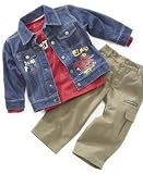 Nannette Little Boy 3-Pc Elmo Denim Jacket Set