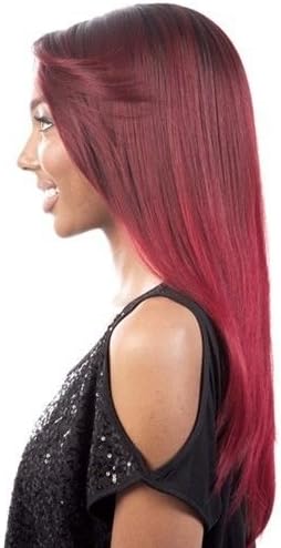 Magic Wig World Long Straight Dark Red\Burgundy Fashion Wig