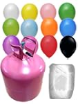 Helium Ballongas Set mit 50 Luftballo...