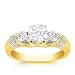 0.84 Carats Diamond Engagement Ring on 14k Yellow Gold Round Cut Sale