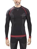 Spaio Camiseta Técnica Emmitou Silver 02 (Negro / Rojo)