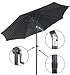 GotHobby 9ft Outdoor Patio Umbrella Aluminum w/Tilt Crank - Black
