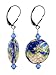 SCER412 Blue Crystals Cloisonne Bead Sterling title=