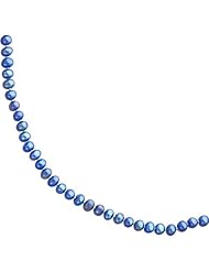 14K Gold 4mm Black Cultured Round Pearl Strand 16"