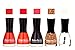 Fashion Bar Nail Polish in Browny Red ,Orange ,Black Glitter Gold,Top Shades RS.278.00