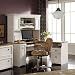 Bush Fairview L-Shaped Computer Desk with Optional Hutch - Antique White - BHI644