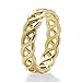 14k Gold-Plated Braided Link Ring