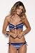 Becca by Rebecca Virtue Lady Liberty Bandeau Top - Blue - S