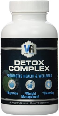 Vitamin Remedies - Detox With African Mango, Aloe Vera, Ginger, Probiotics, Flax seed, and Rhubarb - Pharmaceutical Grade - 2 Small Capsules Daily (60 count)