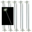 10pc Glow-in-the-Dark Tent Stakes - 10 Steel Peg