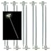 10pc Glow-in-the-Dark Tent Stakes - 10" Steel Peg