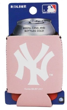 NEW YORK YANKEES PINK CAN KADDY KOOZIE COOZIE COOLER