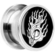 20mm Steel Treble Clef Music Note Screw Fit Plug