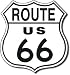 RT. 66 SHIELD Tin Sign 11"W x 11"H