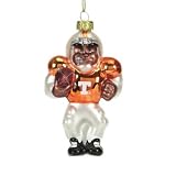 SC Sports Tennessee Volunteers Glass African-American Football Player Ornament