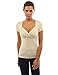 PattyBoutik Women's V Neck Pleated Empire Waist Top