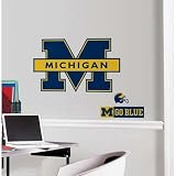 (18x40) University of Michigan Peel & Stick Giant Wall Decals