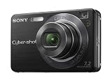 Sony Cybershot DSC-W120B Digitalkamera (7 Megapixel, 4-fach opt. Zoom, 2,5 Display, Bildstabilisator) schwarz
