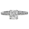 2.51 CT CUSHION CUT DIAMOND RING SET G VS2 18K