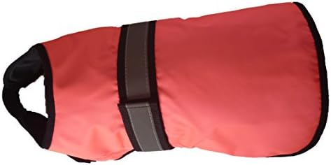 Lifeful® Dog 4 Season Waterproof Safe Reflective Jacket, with Adjustable Neck and Belly Velcro Straps, Fluorescent Pink, Size S - Jacket Length 12.4 Inch