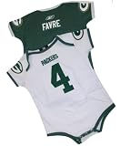 Green Bay Packers Brett Favre Jersey Name and Number Infant / Baby Onesie Set