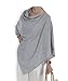 Cashmere Poncho - 088 Light Grey by Catherine Robinson