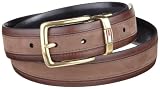 Tommy Men's Reversible Feather Edge Belt With Center Nubuck Inlay