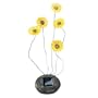 Decorative Yellow Sunflowers Garden Solar Lights With 5 Blinking LEDs