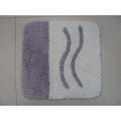 2tlg Set Microfaser Mikrofaser Badgarnitur Badteppich HELENA 60 x 100 cm und WC-Vorleger 60 x 50 cm silbergrau Badvorleger Badematte