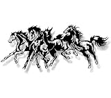 Horse Stampede - Large Steel Wall Sculpture