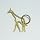 EZA animal Keyring M -Giraffe(キリン)-