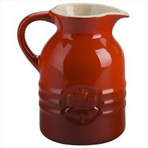 Le Creuset Stoneware 8-Ounce Syrup Jar, Cherry