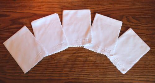 Premium Microfiber Cleaning Cloth for Electronics and Delicate Screen, Pack of 5, Color White