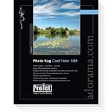 ProJet Elite Picture Rag Cool Tone, Dual Sided, Smooth Matte Surface, Fine Art Inkjet Paper, 300gsm, 8.5 x 11, 25 Sheets.