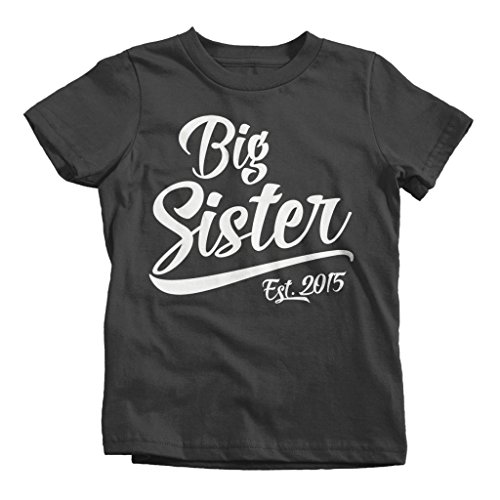 Shirts By Sarah Girl's Big Sister 2015 T-Shirt Sibling Matching Shirts