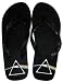 Pink Floyd Music Band - Black DSOM Womens Sandals Flip Flops