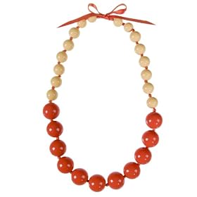 Amazon.com: Xhilaration® Yellow & Orange Beaded Ribbon Necklace - 18": Jewelry from amazon.com